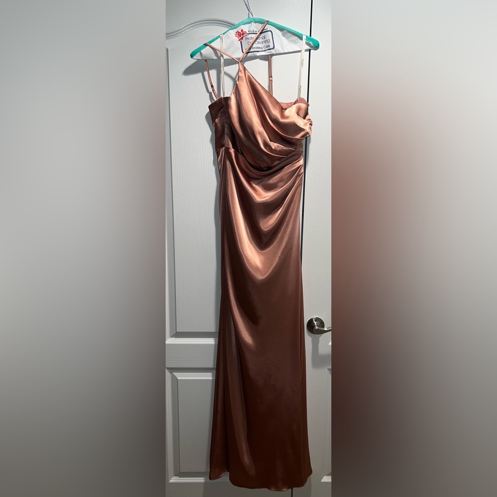 David’s Bridal Bridesmaid Blush Gown/Dress size 4